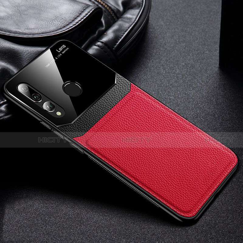 Custodia Lusso Pelle Cover R01 per Huawei Honor 10i Rosso