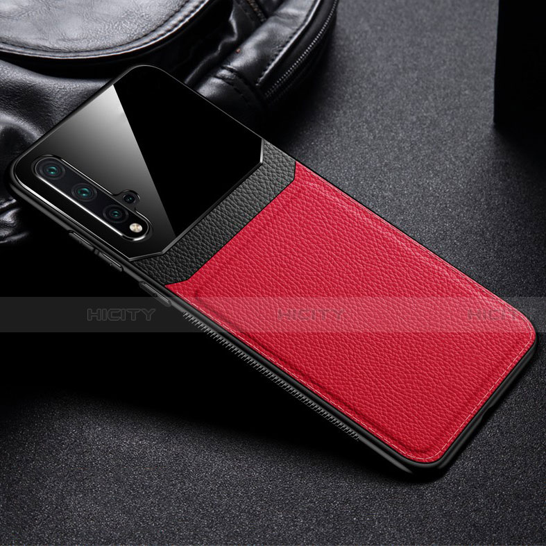 Custodia Lusso Pelle Cover R01 per Huawei Honor 20 Rosso