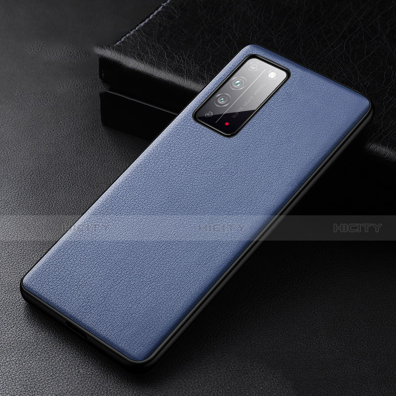 Custodia Lusso Pelle Cover R01 per Huawei Honor X10 5G Blu