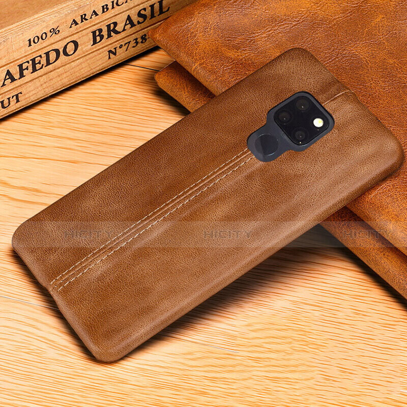 Custodia Lusso Pelle Cover R01 per Huawei Mate 20 X 5G Arancione