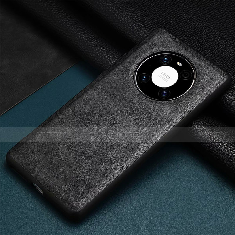 Custodia Lusso Pelle Cover R01 per Huawei Mate 40E 4G Nero