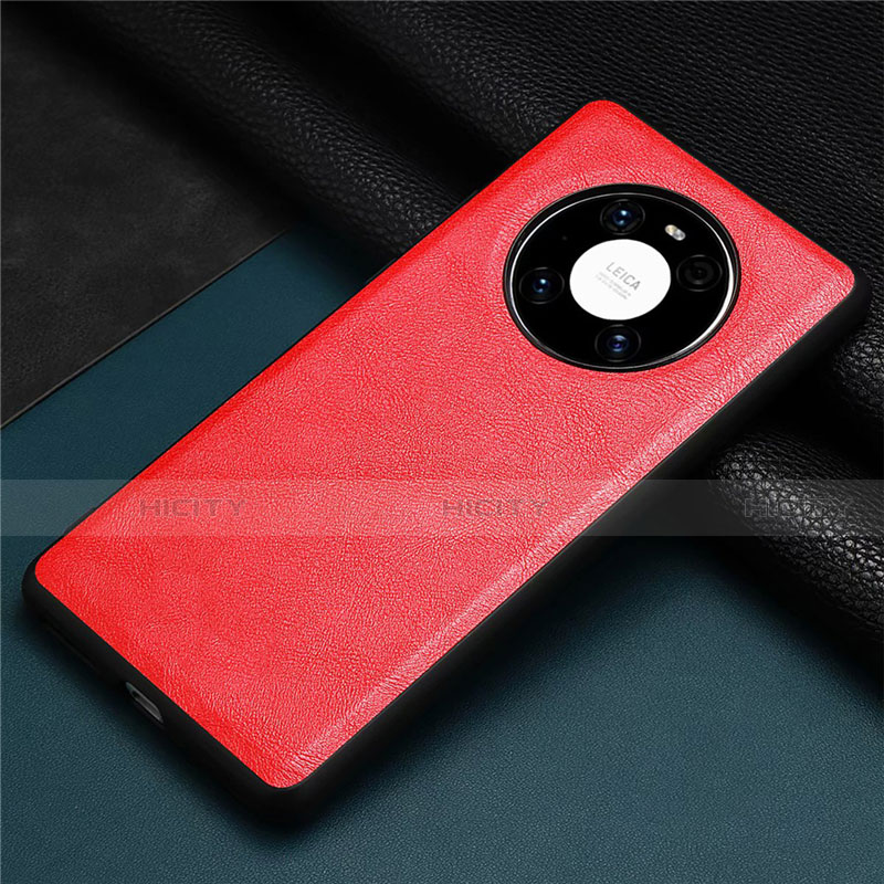 Custodia Lusso Pelle Cover R01 per Huawei Mate 40E 4G Rosso