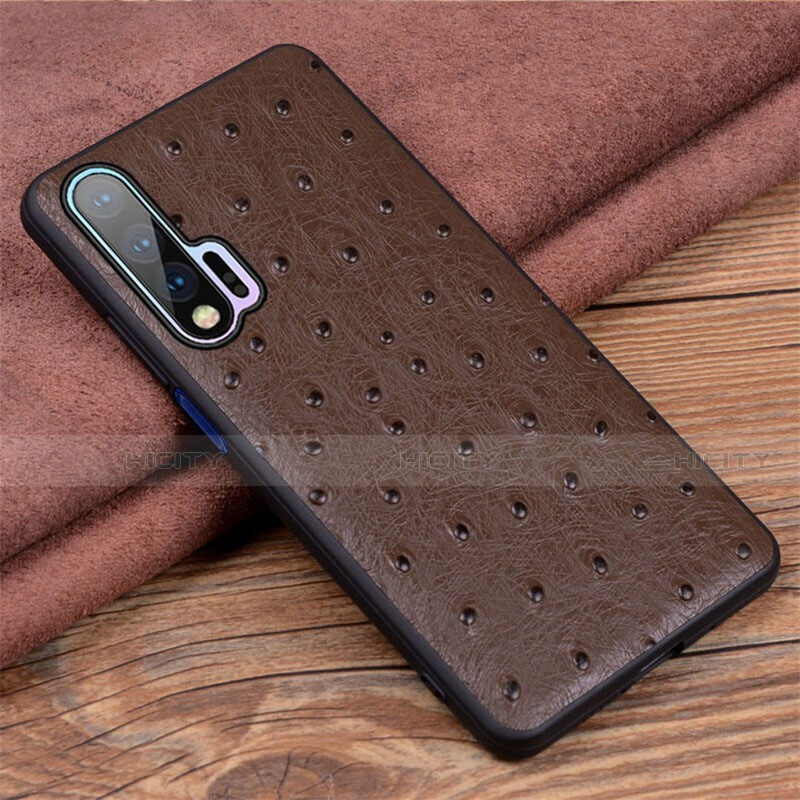 Custodia Lusso Pelle Cover R01 per Huawei Nova 6 5G Marrone