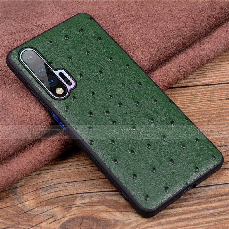 Custodia Lusso Pelle Cover R01 per Huawei Nova 6 5G Verde