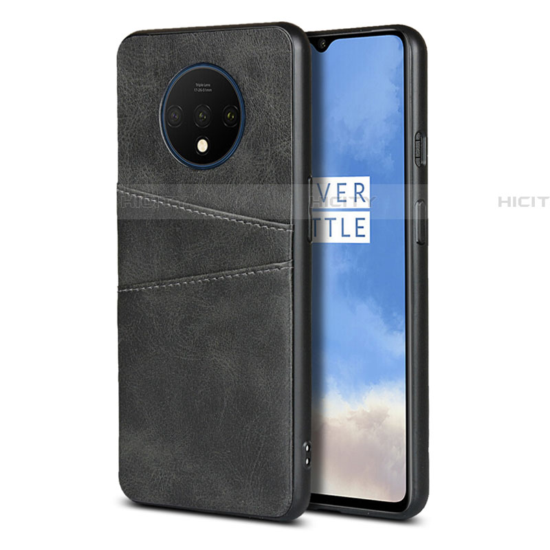 Custodia Lusso Pelle Cover R01 per OnePlus 7T Nero