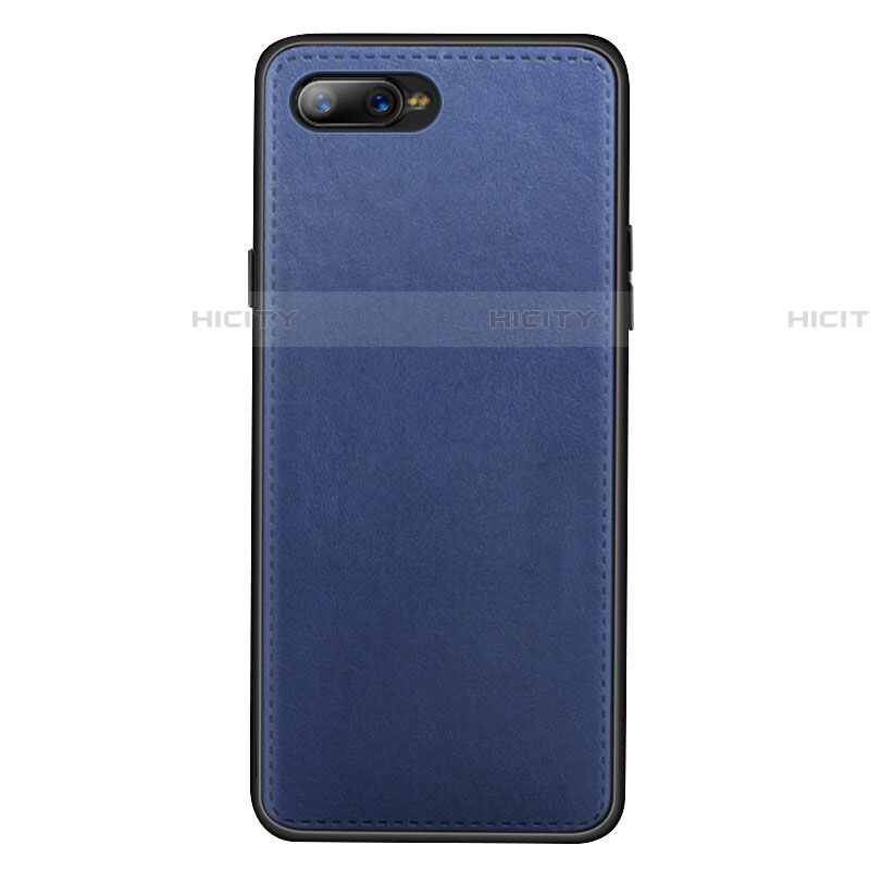 Custodia Lusso Pelle Cover R01 per Oppo R17 Neo Blu