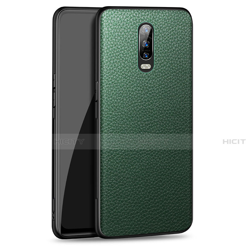 Custodia Lusso Pelle Cover R01 per Oppo R17 Pro Verde