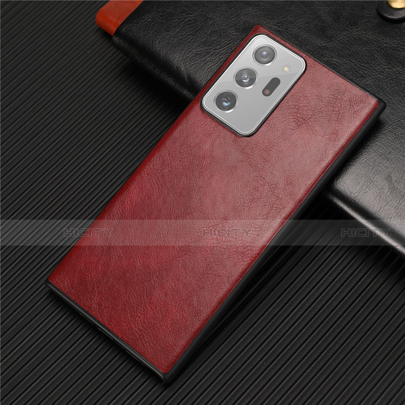 Custodia Lusso Pelle Cover R01 per Samsung Galaxy Note 20 Ultra 5G Rosso