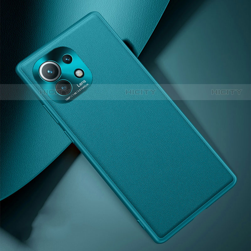 Custodia Lusso Pelle Cover R01 per Xiaomi Mi 11 Lite 5G Verde