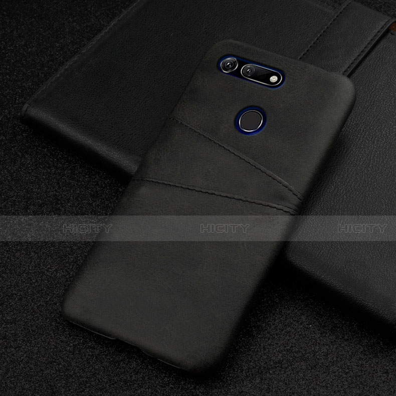 Custodia Lusso Pelle Cover R02 per Huawei Honor V20 Nero