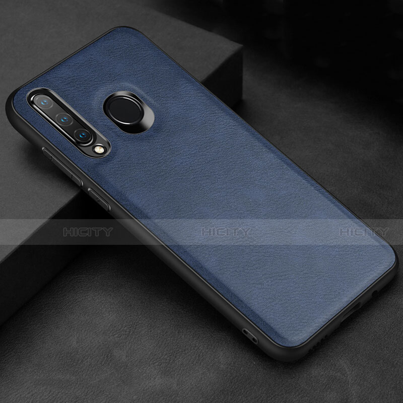 Custodia Lusso Pelle Cover R02 per Huawei Nova 4e Blu