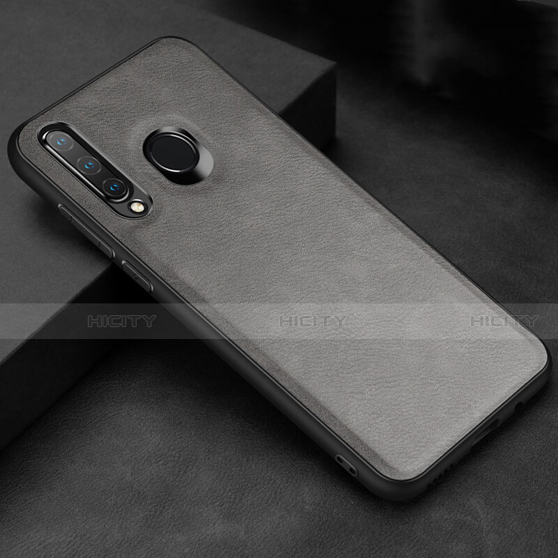 Custodia Lusso Pelle Cover R02 per Huawei Nova 4e Grigio