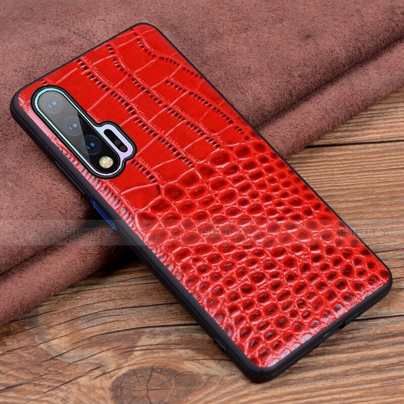 Custodia Lusso Pelle Cover R02 per Huawei Nova 6 Rosso