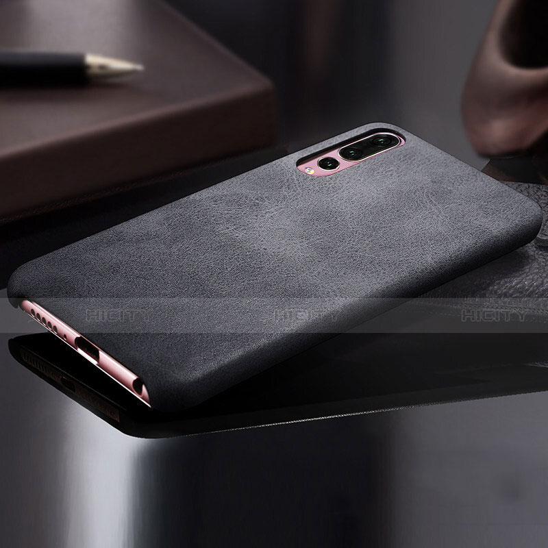 Custodia Lusso Pelle Cover R02 per Huawei P20 Pro Nero