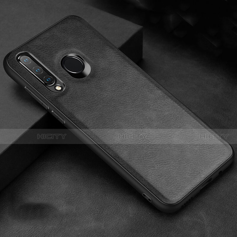 Custodia Lusso Pelle Cover R02 per Huawei P30 Lite XL Nero