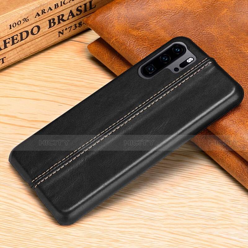 Custodia Lusso Pelle Cover R02 per Huawei P30 Pro New Edition Nero