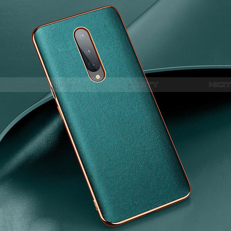 Custodia Lusso Pelle Cover R02 per OnePlus 8 Verde