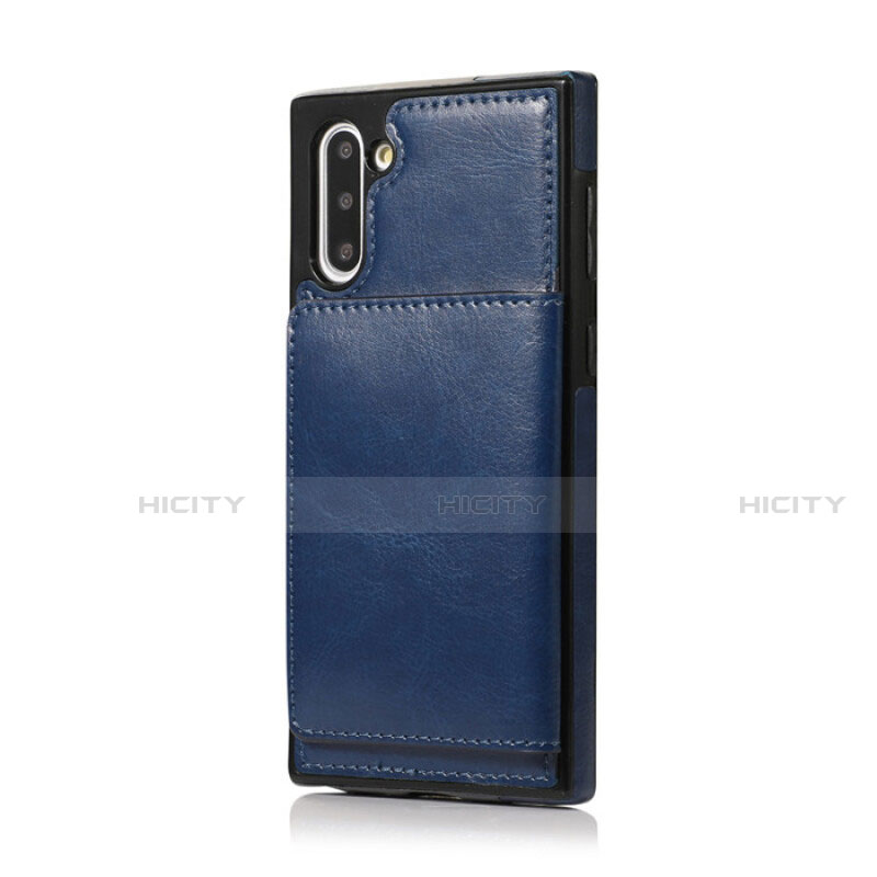 Custodia Lusso Pelle Cover R02 per Samsung Galaxy Note 10 5G Blu