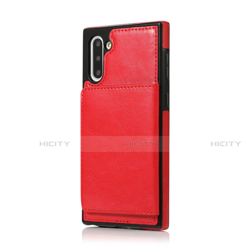 Custodia Lusso Pelle Cover R02 per Samsung Galaxy Note 10 5G Rosso