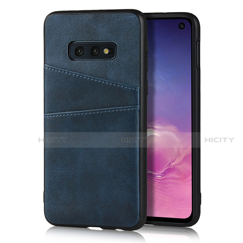 Custodia Lusso Pelle Cover R02 per Samsung Galaxy S10e Blu