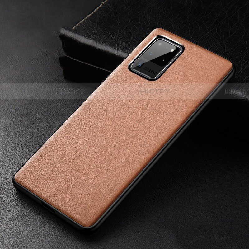 Custodia Lusso Pelle Cover R02 per Samsung Galaxy S20 Ultra 5G Arancione