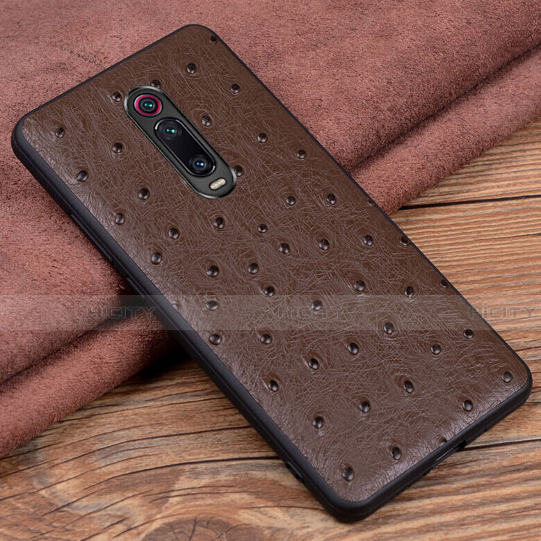 Custodia Lusso Pelle Cover R02 per Xiaomi Mi 9T Marrone