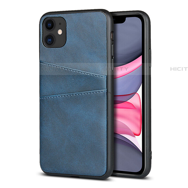 Custodia Lusso Pelle Cover R03 per Apple iPhone 11 Blu