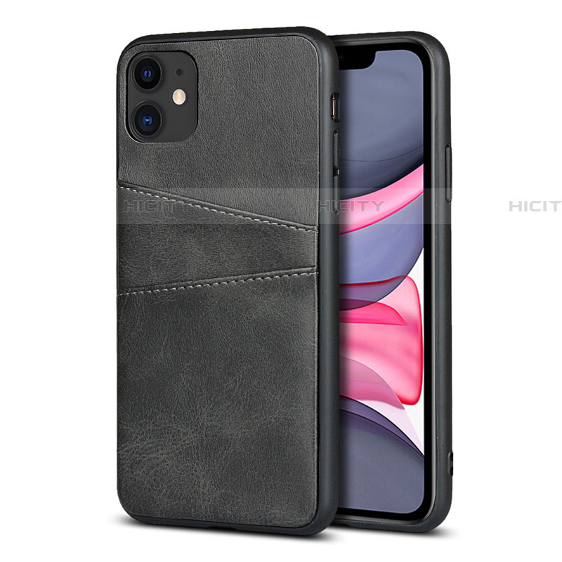 Custodia Lusso Pelle Cover R03 per Apple iPhone 11 Nero