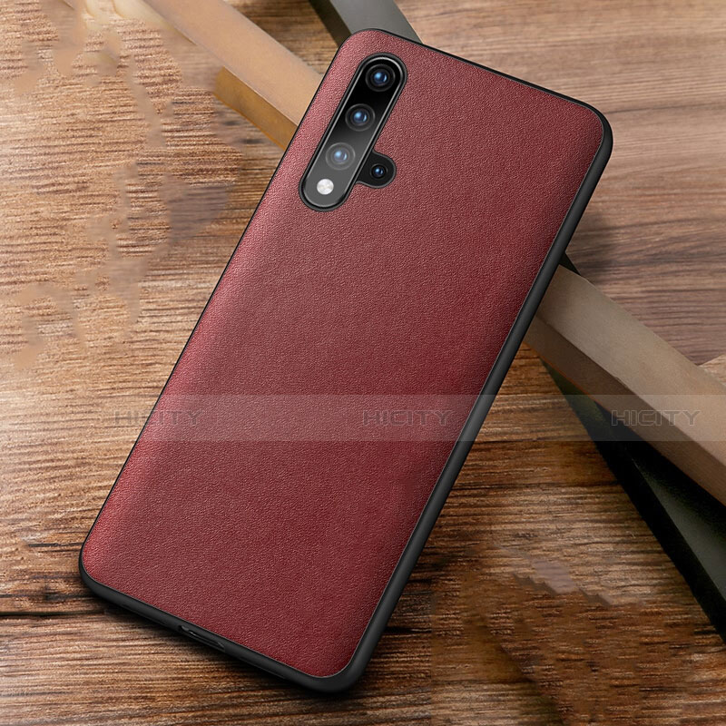 Custodia Lusso Pelle Cover R03 per Huawei Honor 20 Rosso