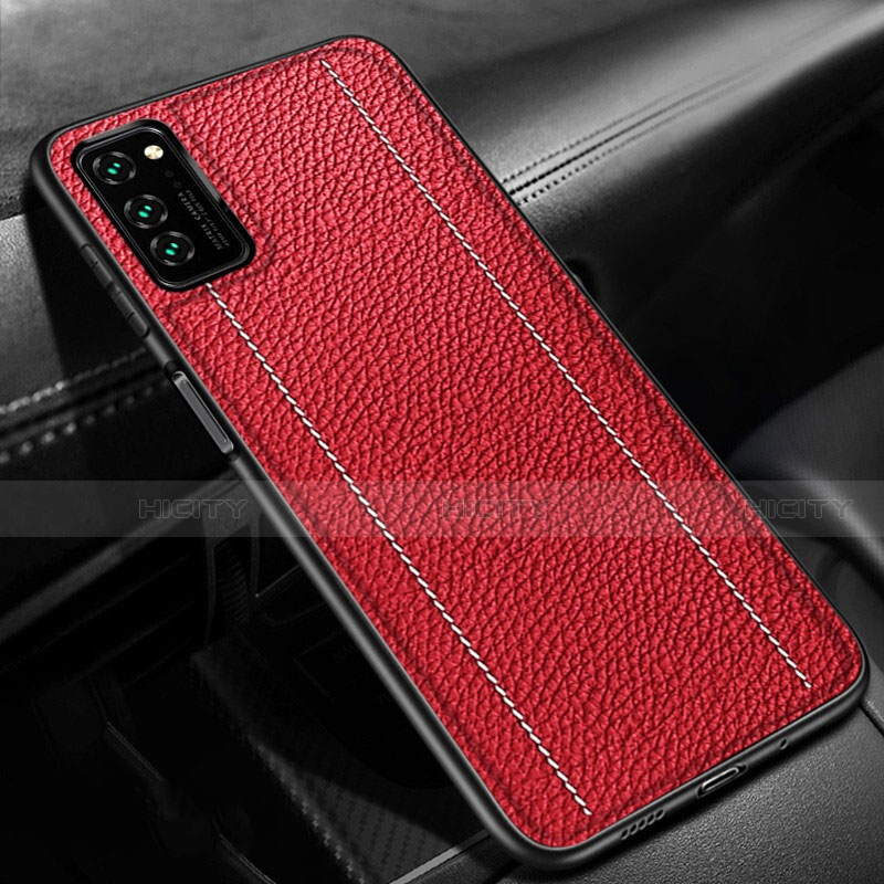 Custodia Lusso Pelle Cover R03 per Huawei Honor View 30 5G Rosso