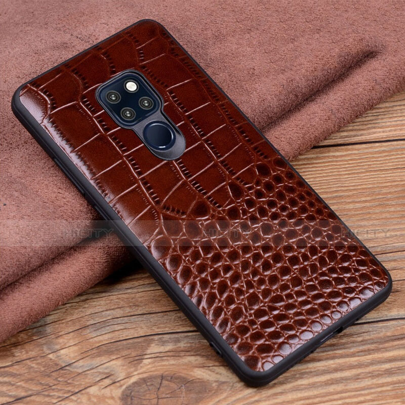 Custodia Lusso Pelle Cover R03 per Huawei Mate 20 X 5G Marrone