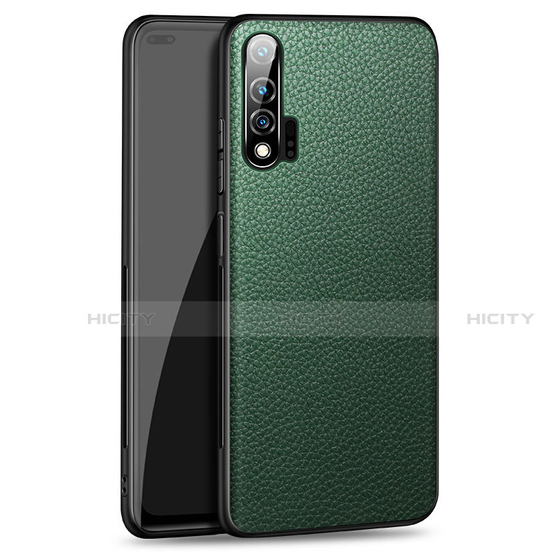 Custodia Lusso Pelle Cover R03 per Huawei Nova 6 5G Verde