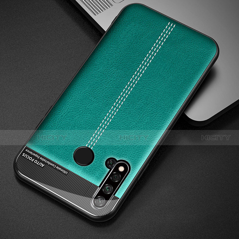 Custodia Lusso Pelle Cover R03 per Huawei P20 Lite (2019) Verde