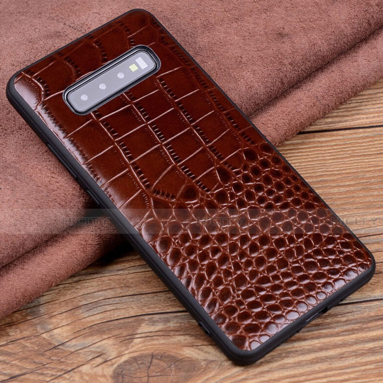 Custodia Lusso Pelle Cover R03 per Samsung Galaxy S10 Plus