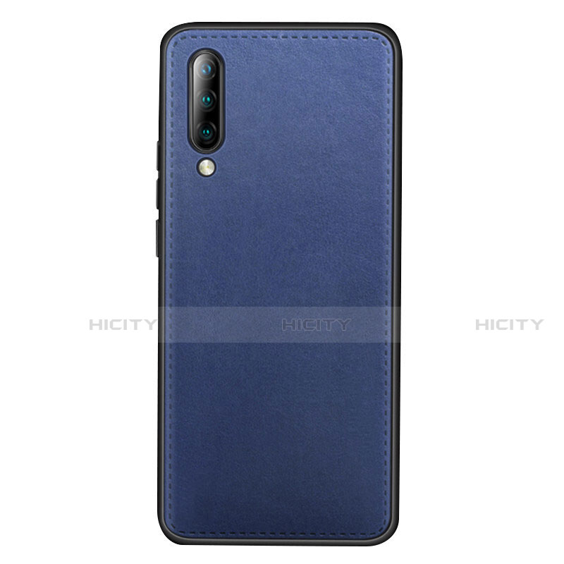 Custodia Lusso Pelle Cover R03 per Xiaomi Mi A3 Blu