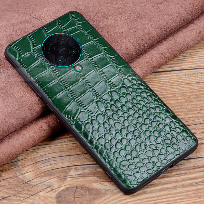 Custodia Lusso Pelle Cover R03 per Xiaomi Redmi K30 Pro 5G Verde