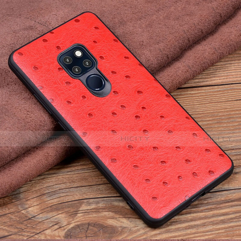 Custodia Lusso Pelle Cover R04 per Huawei Mate 20 X 5G Rosso