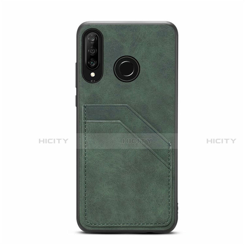 Custodia Lusso Pelle Cover R04 per Huawei Nova 4e Verde