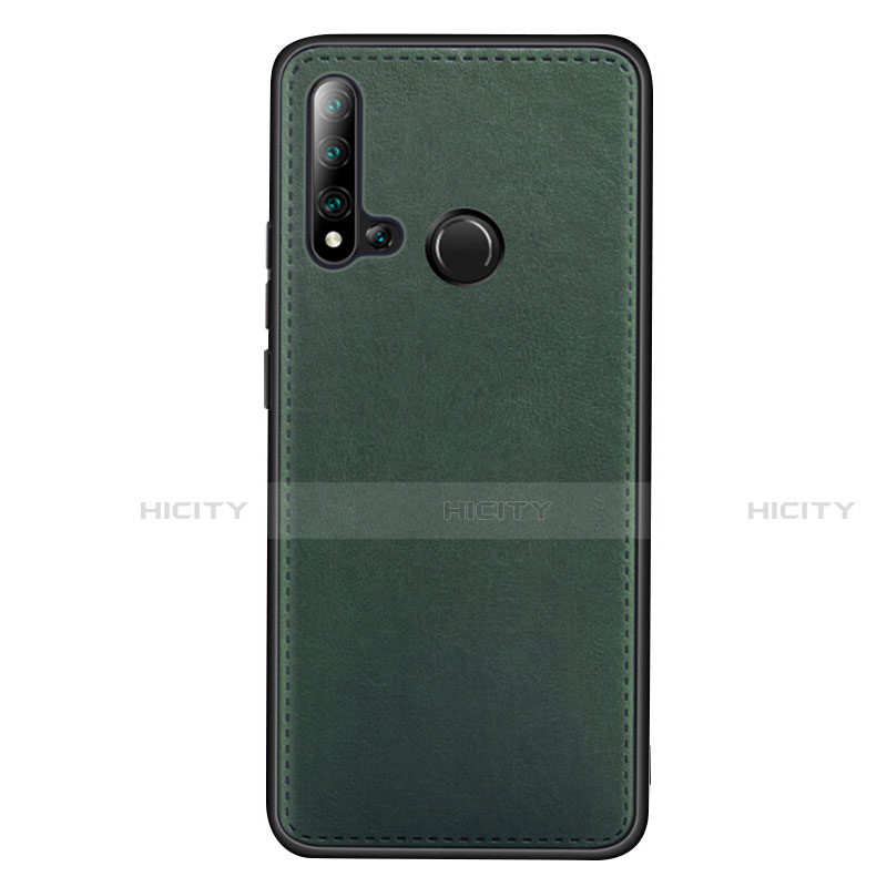 Custodia Lusso Pelle Cover R04 per Huawei Nova 5i Verde