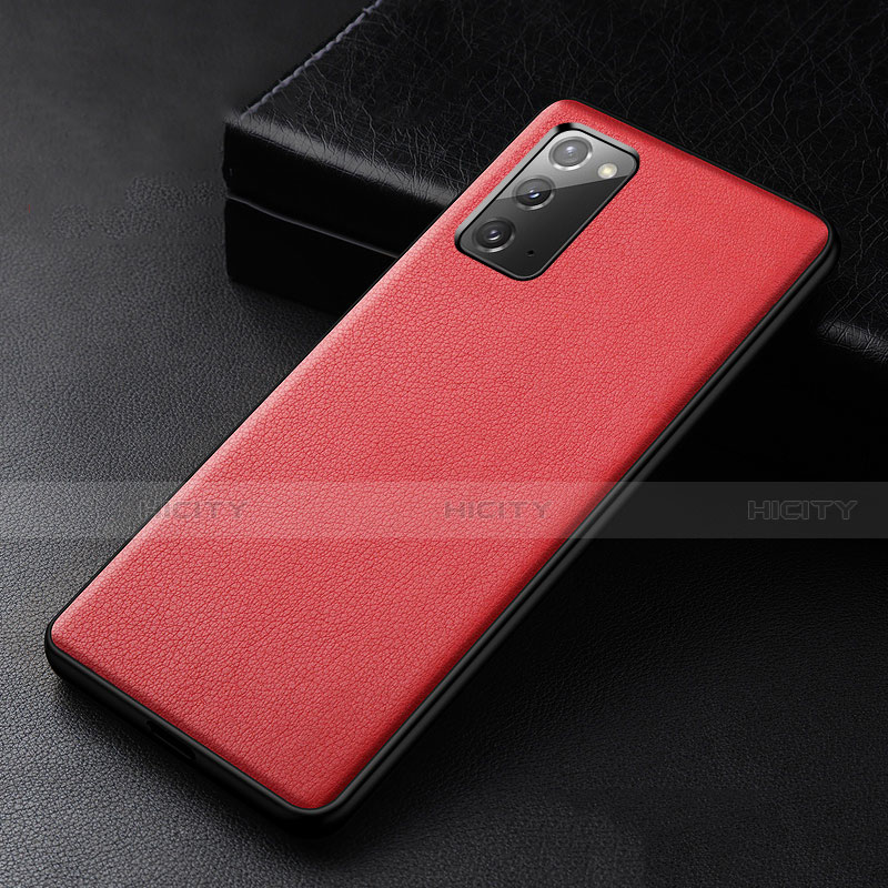 Custodia Lusso Pelle Cover R04 per Samsung Galaxy Note 20 5G Rosso