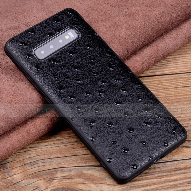 Custodia Lusso Pelle Cover R04 per Samsung Galaxy S10 Plus