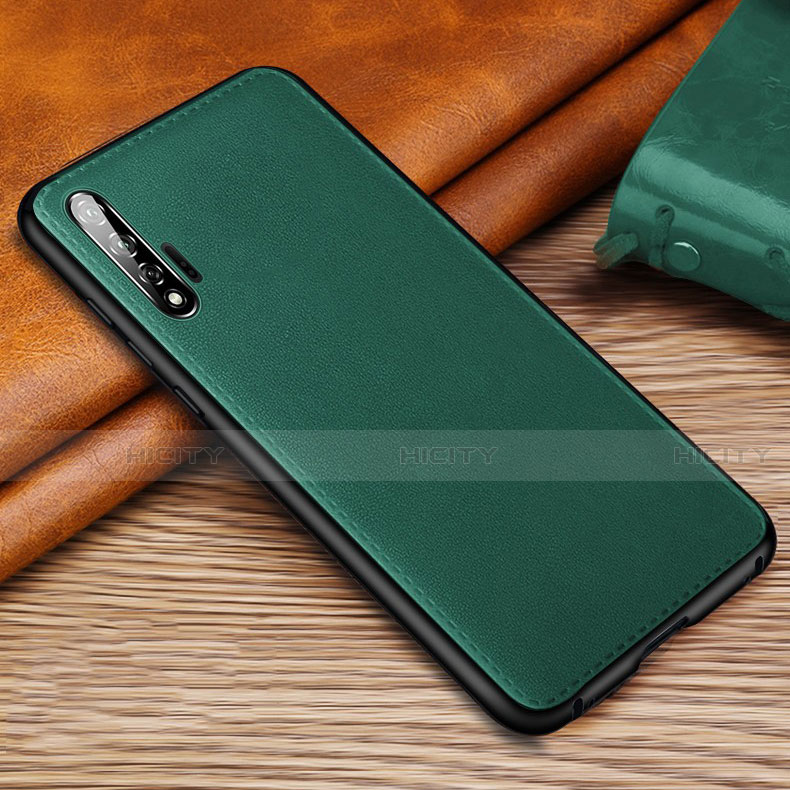 Custodia Lusso Pelle Cover R05 per Huawei Nova 6 Verde