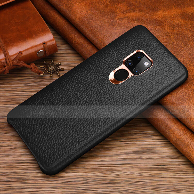 Custodia Lusso Pelle Cover R06 per Huawei Mate 20 Nero