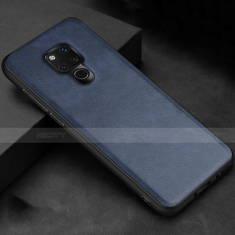 Custodia Lusso Pelle Cover R06 per Huawei Mate 20 X 5G Blu