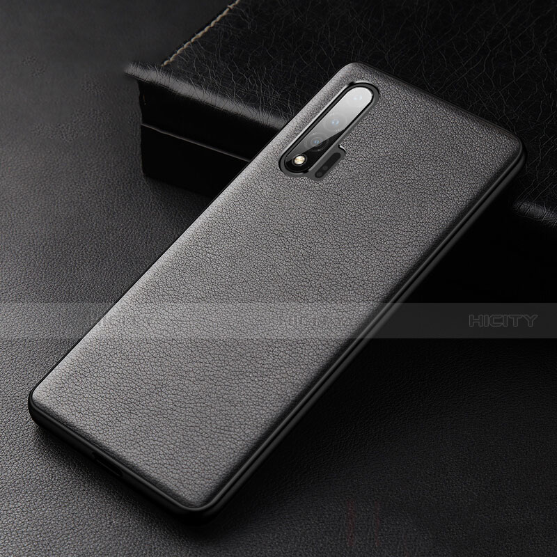 Custodia Lusso Pelle Cover R06 per Huawei Nova 6 5G Nero