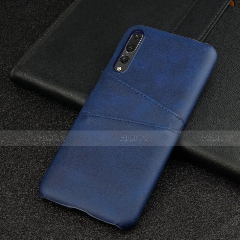 Custodia Lusso Pelle Cover R06 per Huawei P20 Pro Blu