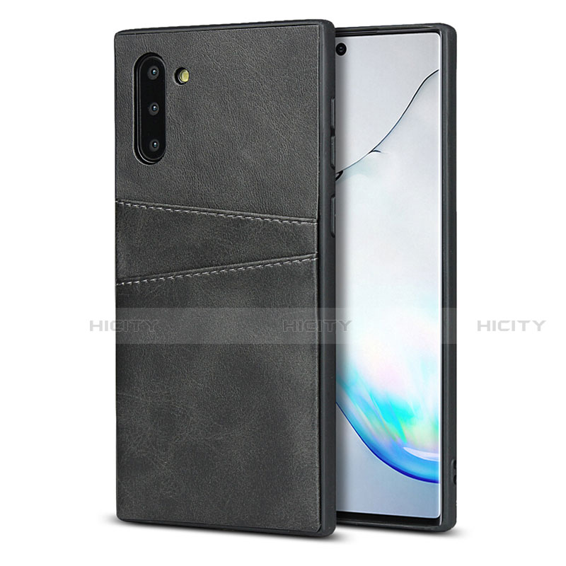 Custodia Lusso Pelle Cover R06 per Samsung Galaxy Note 10 Nero