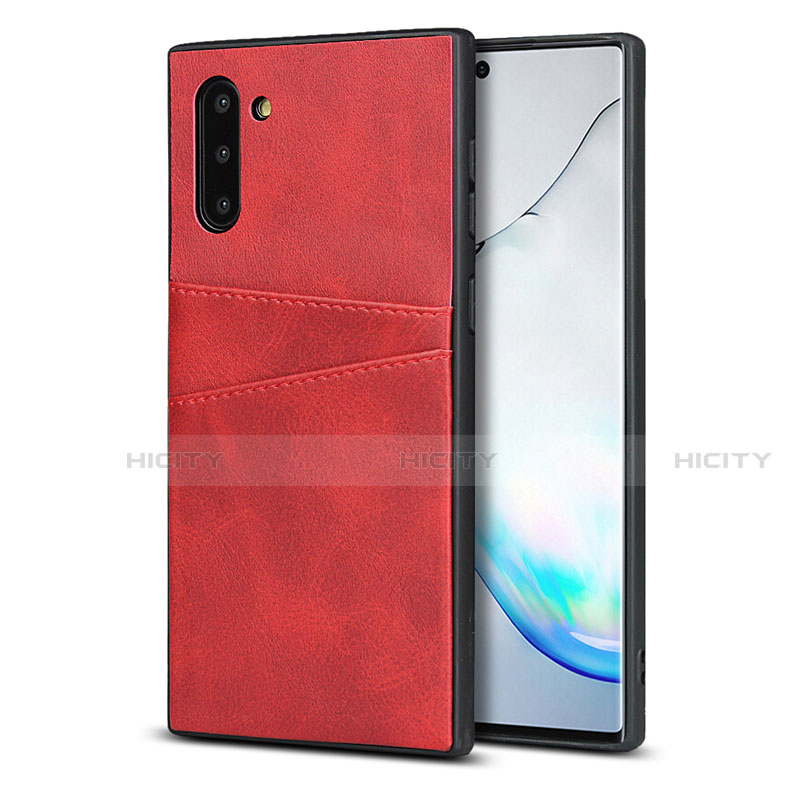 Custodia Lusso Pelle Cover R06 per Samsung Galaxy Note 10 Rosso