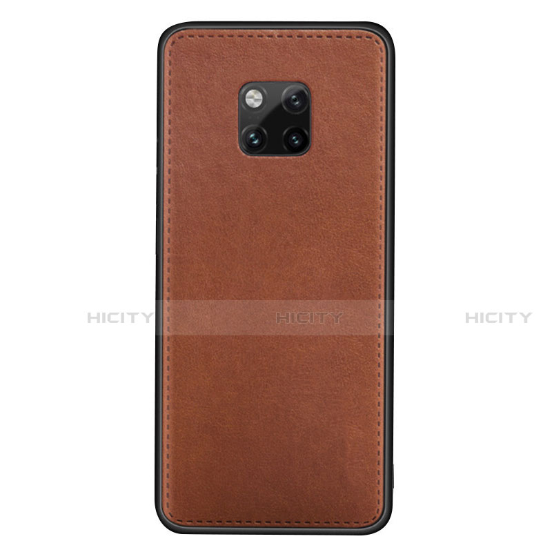 Custodia Lusso Pelle Cover R07 per Huawei Mate 20 Pro Arancione