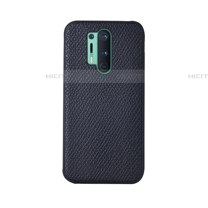 Custodia Lusso Pelle Cover R07 per OnePlus 8 Pro Nero